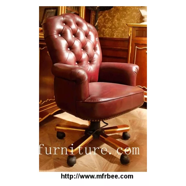 Home office chair moving chair anqitue leather chairs FS-168
