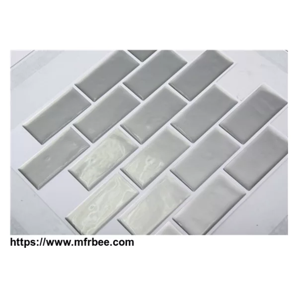 silver Linear Mosaic Composite Vinyl Wall Tile supplier
