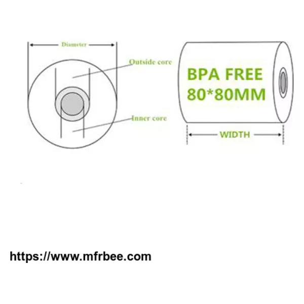 80*80mm FSC Certified Thermal Paper Rolls