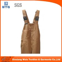 summer flame retardent Bib Pants Workwear trousers denim pants