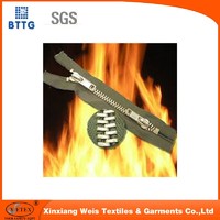 good quality Aramid NFPA2112 flame retardant zipper for FR coverall