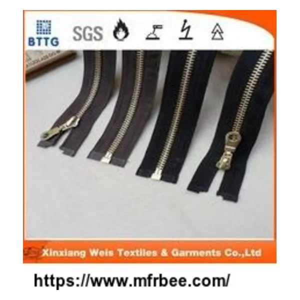 Auto Lock Open-end Custom aramid flame retardant zipper
