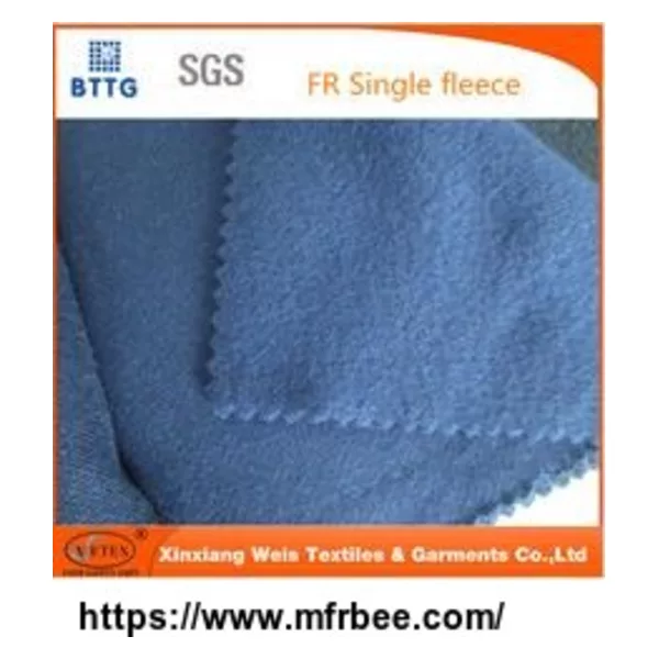 100% cotton durable flame retardant fleece fabric
