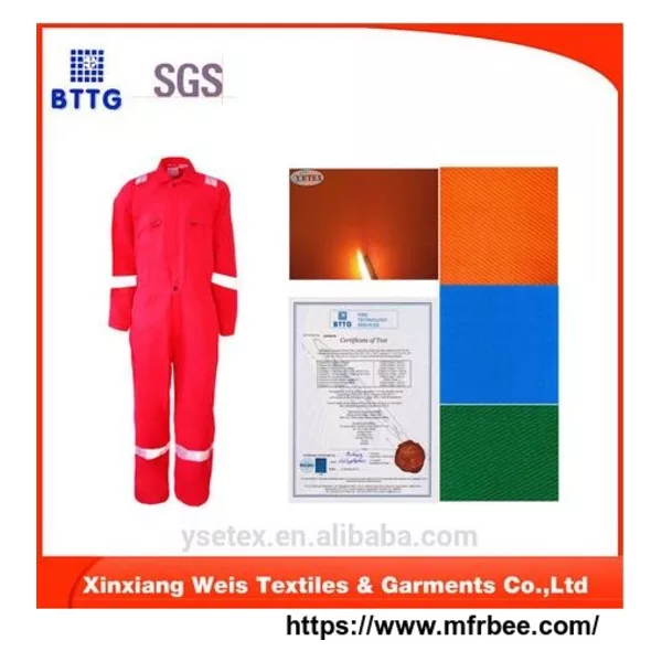 ysetex EN11612 Xinxiang weis 100 COTTON anti flame fabric