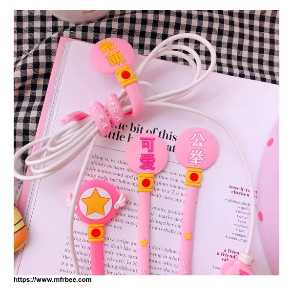 Custom promotional gifts PVC earphone cable winder