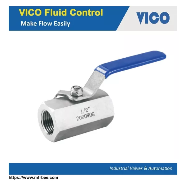 Reduce-port 1PC-Hex Ball Valve Thread End