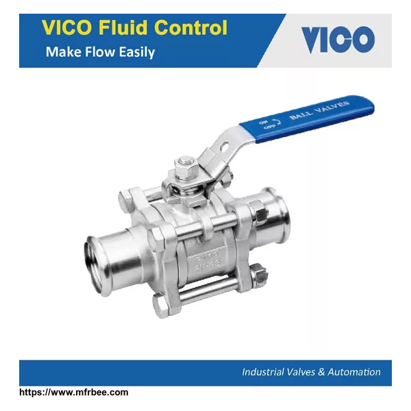 3PC Ball Valve Press Connect With Lever Handle 1000WOG