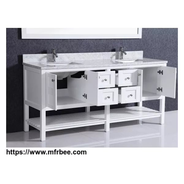 White high gloss liquidation bathroom vanity