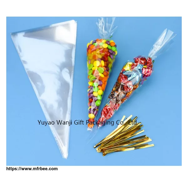 Cone cellophane bags