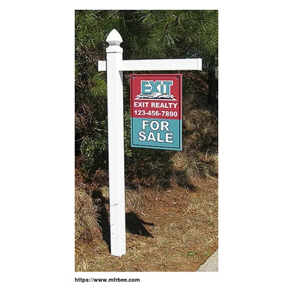 Vinyl Real Estate Signpost | Durable & Weather-Resistant
