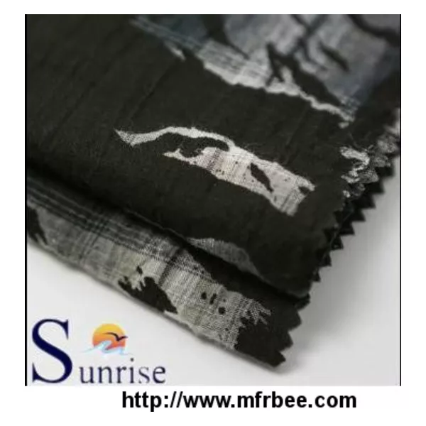 Cotton Spandex Chambray With Printing(SRSCSP 298)