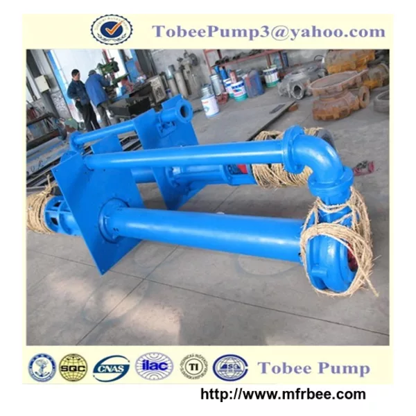 Vertical high chrome slurry pump
