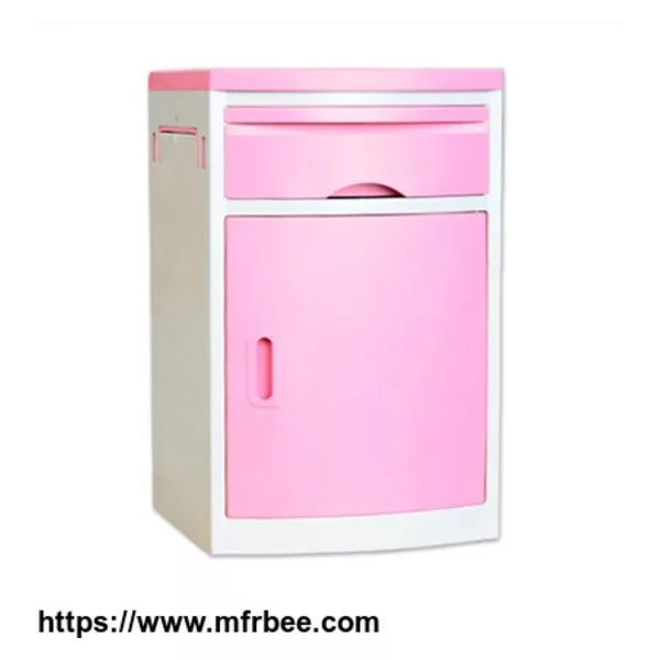 High quality and cheap ABS plastic hospital bedside cabinet