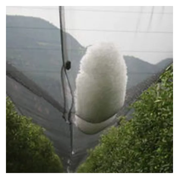 Hail net protects crops and trees from hail damage