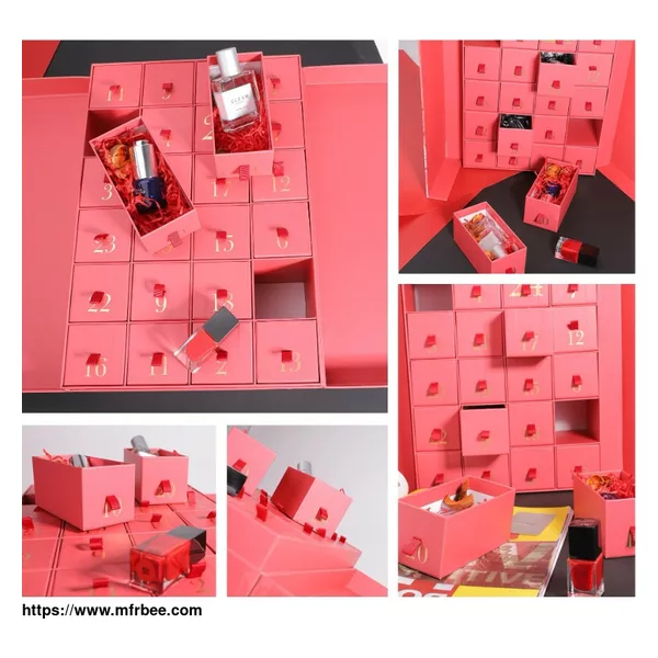 24 CALENDAR BOX IN RED