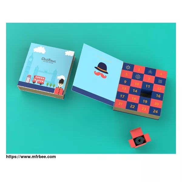 RED-BLUE ADVENT CALENDAR BOX