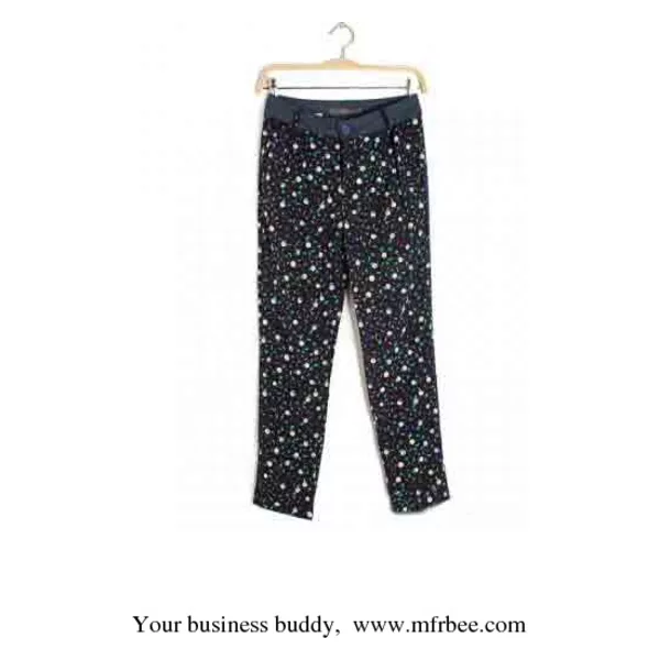 Black Peace Dove Polka Dot Harem Pants