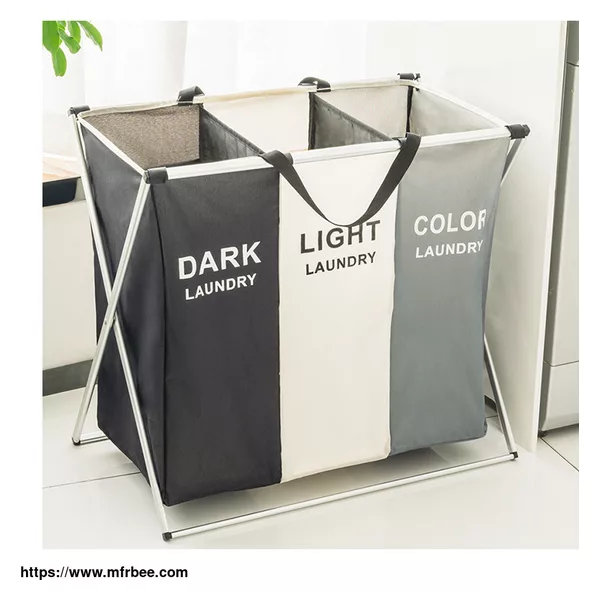 3 Bag Laundry sorter Folding Basket