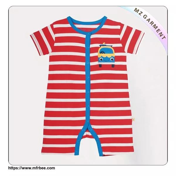 Car Print Short Sleeve Romper