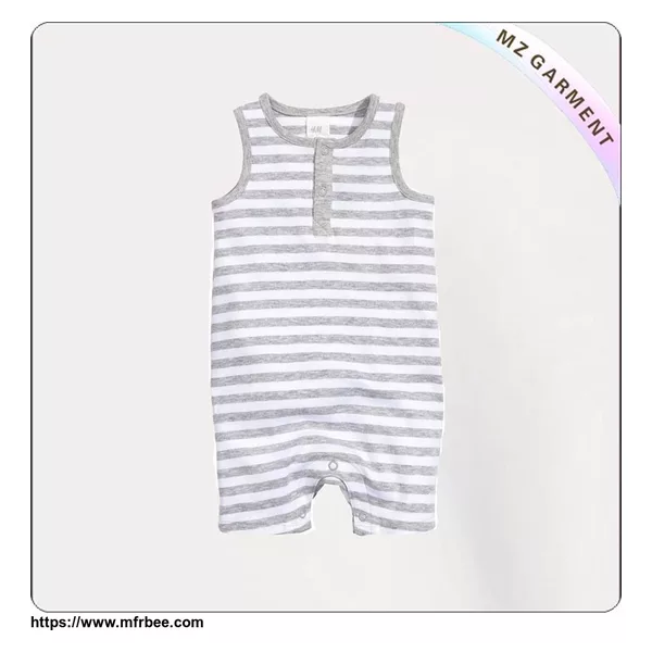 Striped Sleeveless Romper