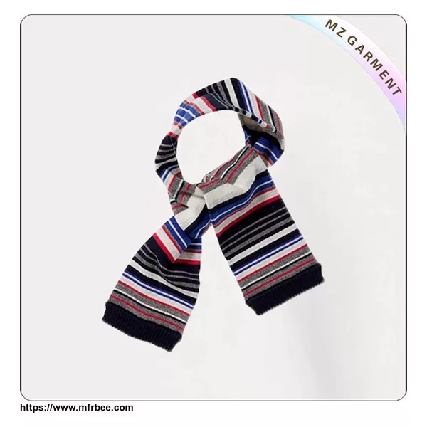 Kids Cotton Striped Scarf