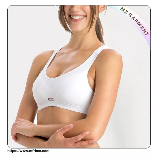 White Padded Exercise Bra