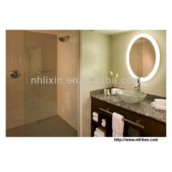 Beautiful Frameless Illuminated Mirror Etching Around