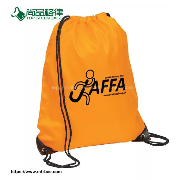 Recycled Custom Logo Waterproof Drawstring gym backpack bag