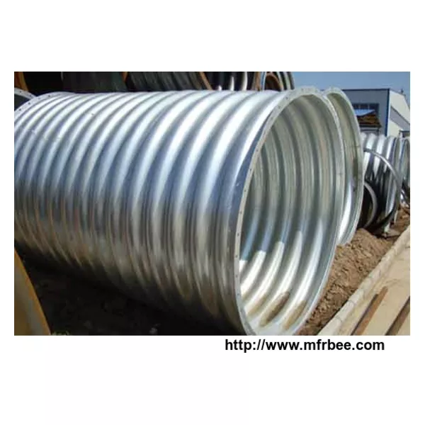 Circular Monoblock Corrugated Galvanized Culvert Pipe