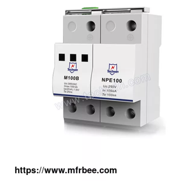 100KA DIN-rail Mounted Large Discharge Current AC Power SPD