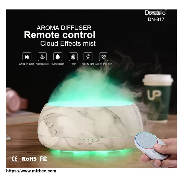 500ML Large Capacity Cloud Mist Marble Aromatherapy Oil Diffuser