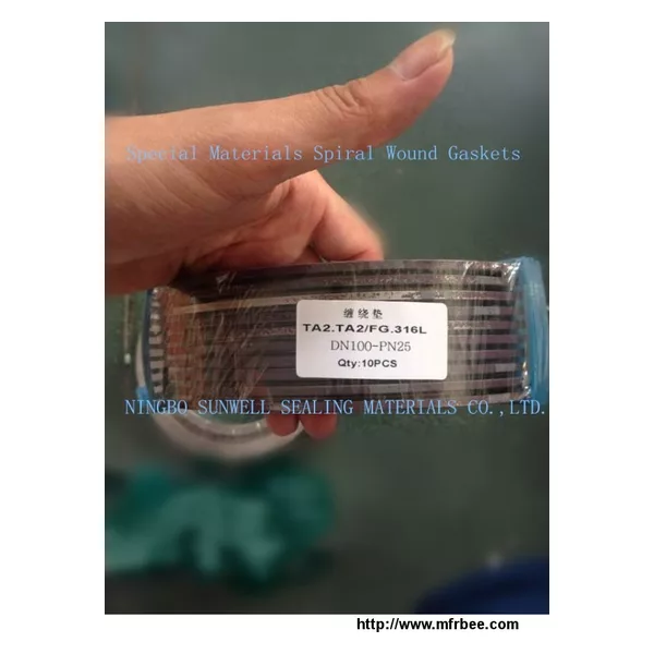 Titanium Spiral Wound Gaskets,Ti2,sunwell have raw materials