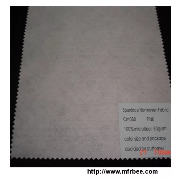 CM080 Pink Microfiber Nonwoven Fabric