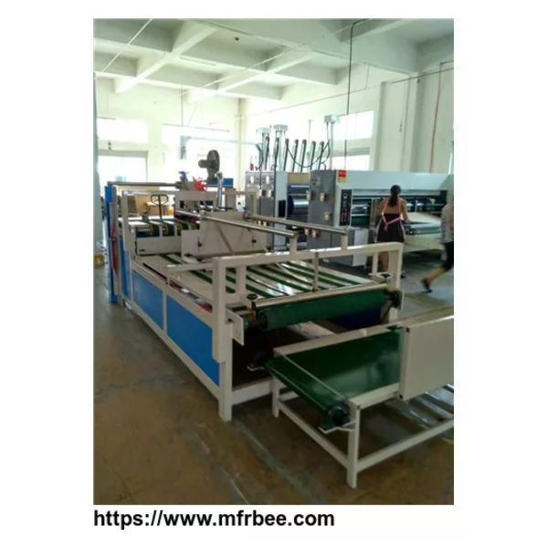 high speed semi-auto carton/paper box gluing folding/folder machine manufacturer