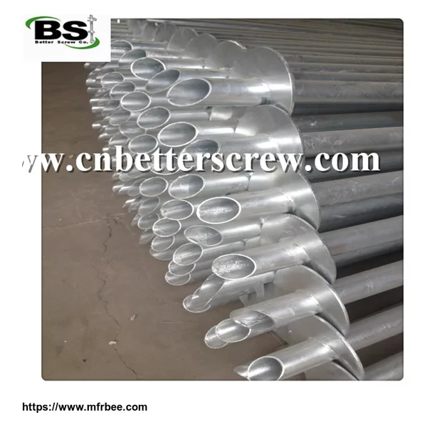 galvanized steel helical pole for export