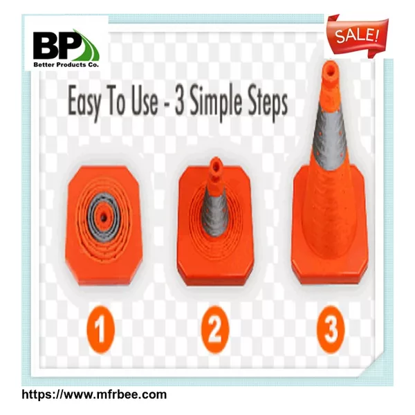 Orange-Red Flexible Wider Traffic Cone