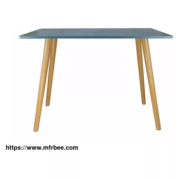 Modern Solid Rubber Wood Kitchen Table