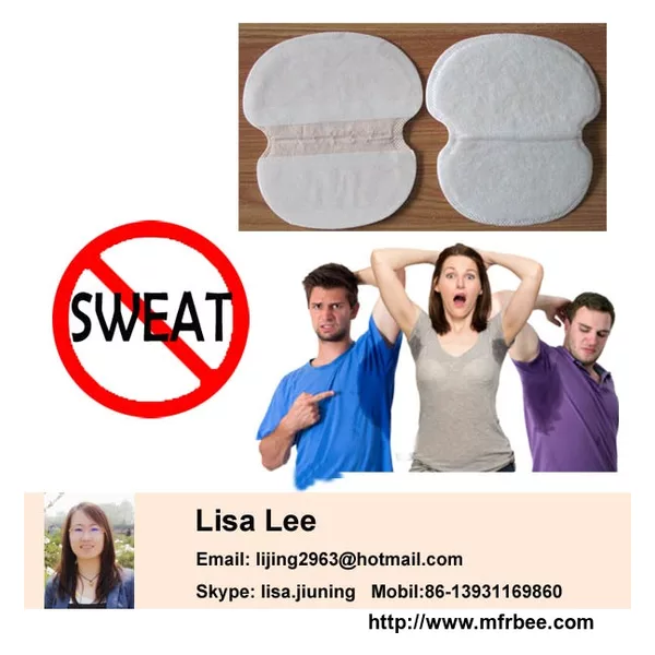 Chinese suppliers provide OEM Services disposable armpit sweat pads
