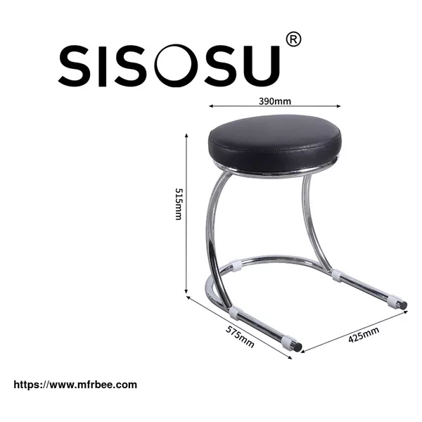 WU17 ROUND CHROME STOOL (STABLE)