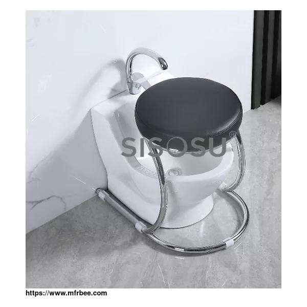 WU12 STEPEASE WUDU BASIN MINI (WITH ROUND CHROME STOOL)