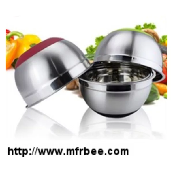 Stainless Steel Mixing Bowl with Silicone Bottom