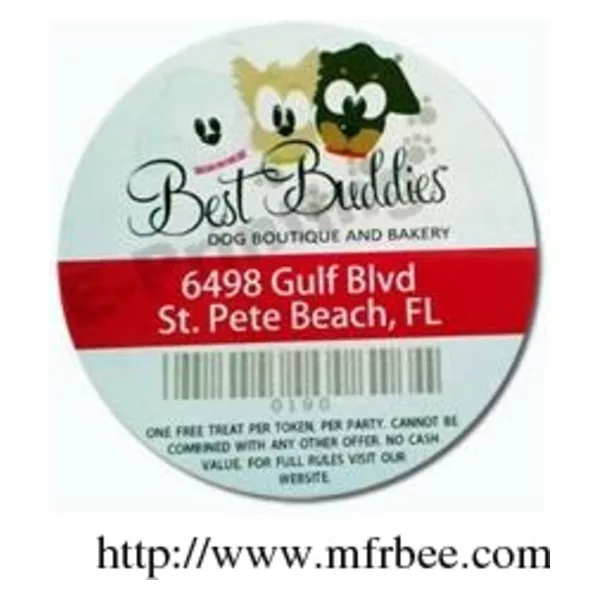 Rounded plastic card