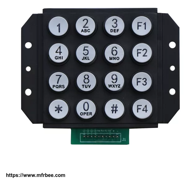 IP65 Zinc Alloy 4x4 matrix keypad