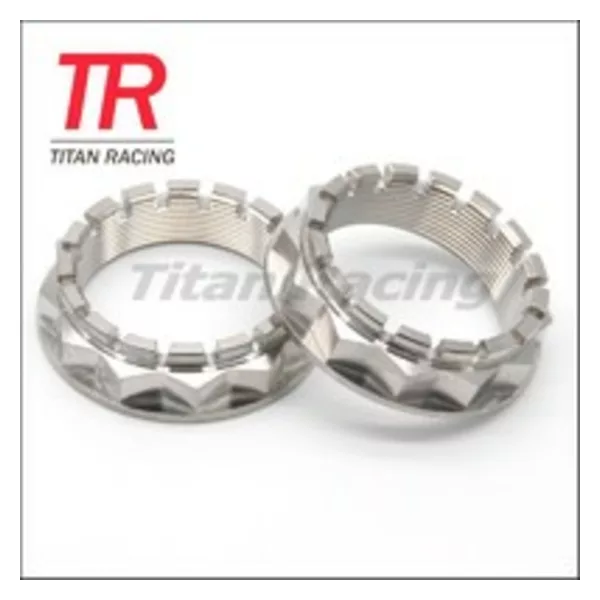 Front axle wheel titanium nut for motorycle
