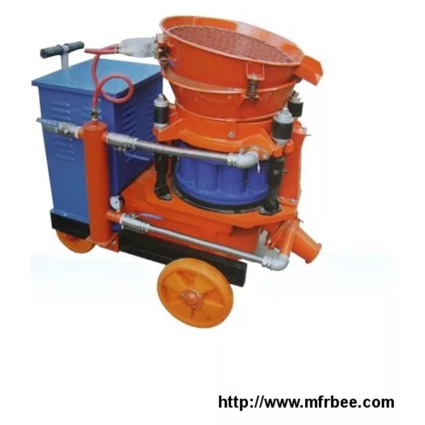 dry and wet shotcrete machine with accessories