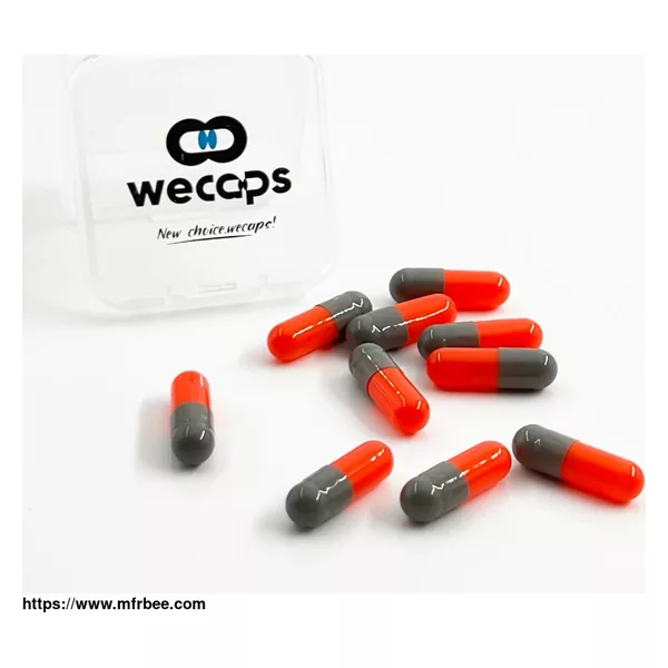 0# Orange Red Gray Gelatin Capsules