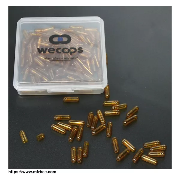 2# Transparent Brown Pullulan Plant Capsules