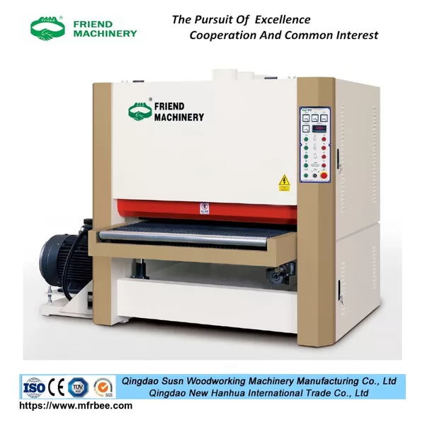 Three heads wide belt sander