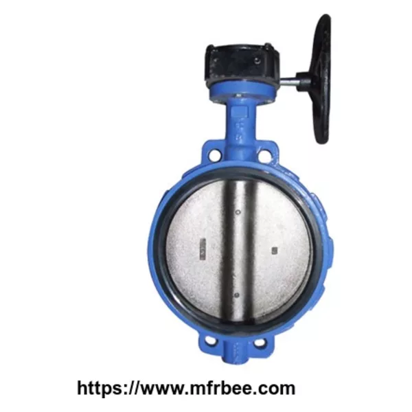 Worm Gear Wafer Soft Seal Butterfly Valves