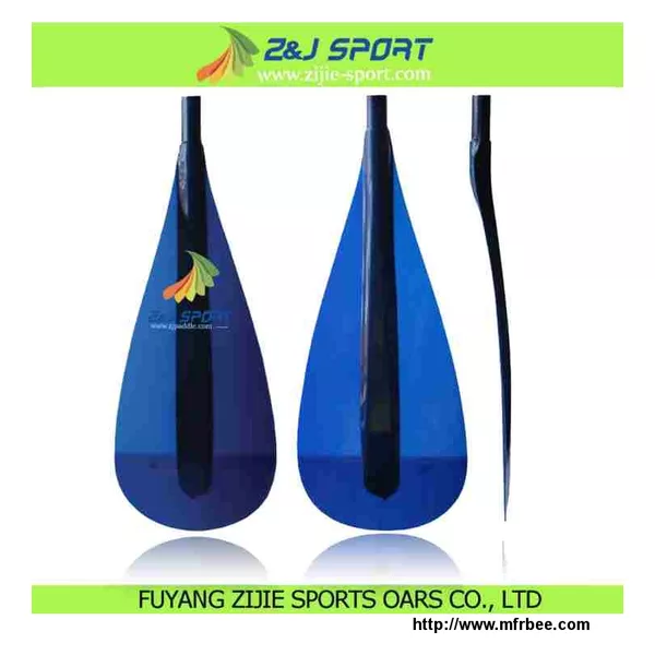 Blue Transparent Fiberglass Kids Paddle